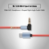 2 szt. Przewód audio stereo 1 m USB- typu C do mini jack 3,5 mmkątowy [22090000595]